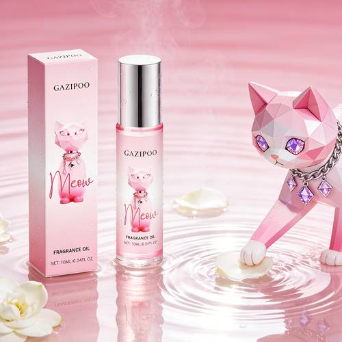 pink kitten jasmine womens perfume 10ml alcohol free fragrance with rollerball design for easy portability travel friendly size for outdoor trips adds a touch of to daily commutes and