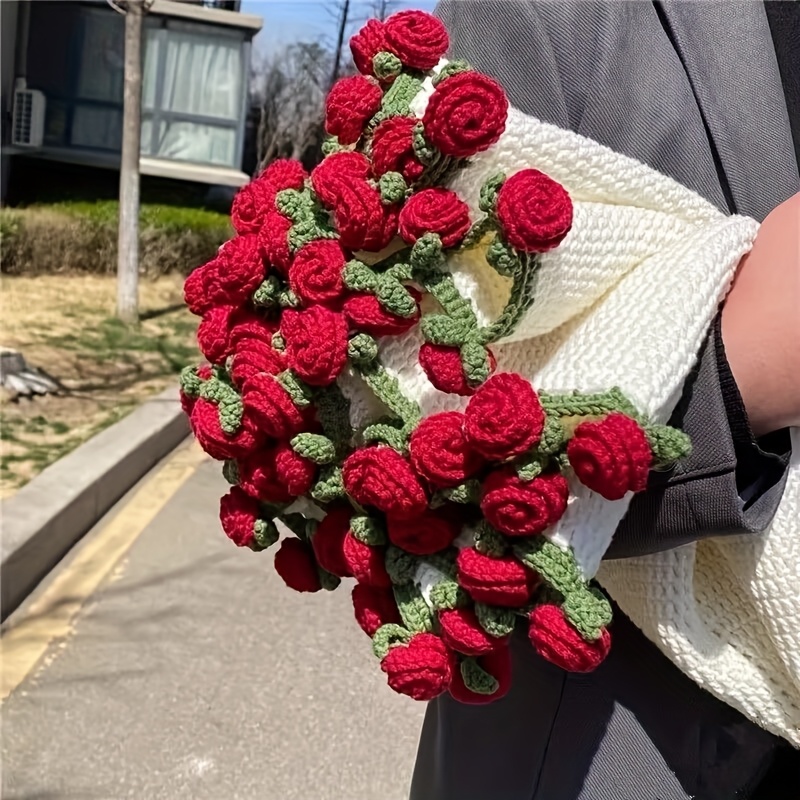 handmade crochet rose bouquet throw blanket soft lightweight     contemporary bedding home decor for mother s day birthdays   accent intricate   seasonal decoration     gift for mothers 7