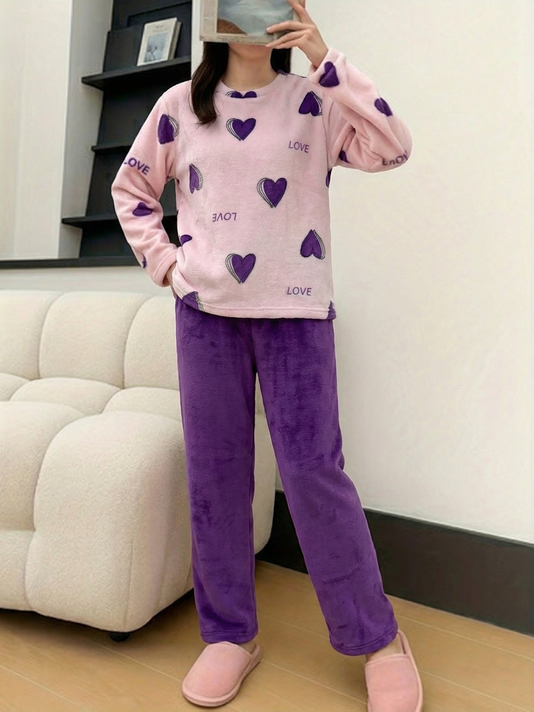 flannel pajamas sets women sold on Temu United States