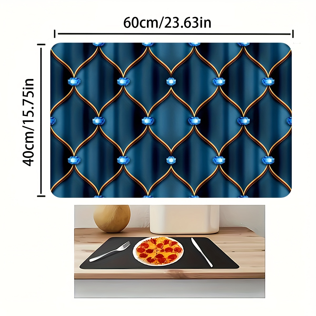 TEMU 1pc, Kitchen Countertop Mat, Silicone Large Table Mat, Countertop Protector, Anti-slip And Heat-resistant Office Desk Protector, Multi- Mat, Kitchen Supplies, Home Supplies