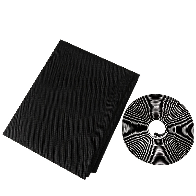TEMU This Package Includes 2 Pieces (self-adhesive Mesh Window Curtains And Tape), Designed To Keep Mosquitoes Out While Serving As A Window Screen