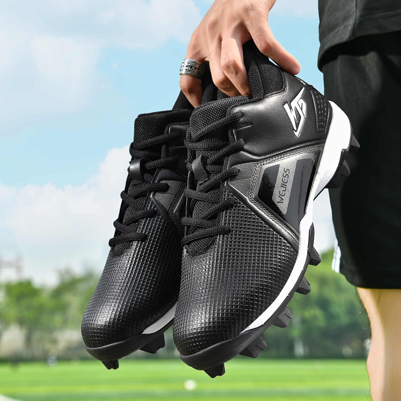 men s professional rugby shoes non slip ag cleat shoes adult Temu