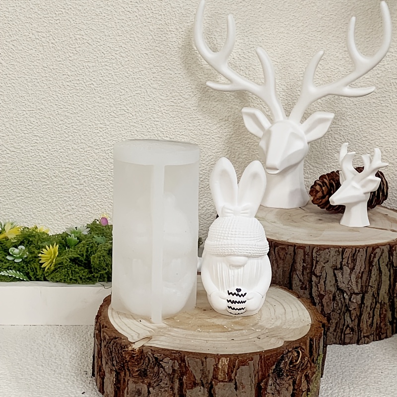 

Easter Bunny Silicone Mold - Resin & Craft Casting, Handmade Plaster And Concrete Candle Making Supplies