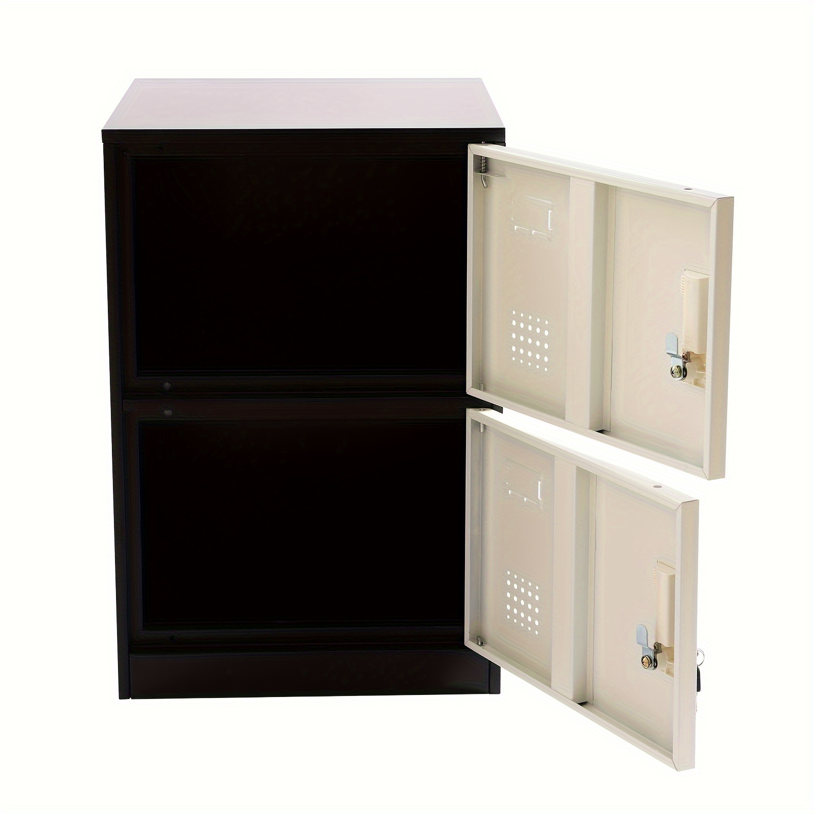 Giantex Metal Locker Cabinet, 40" Stackable Storage Cabinet W/Lockable