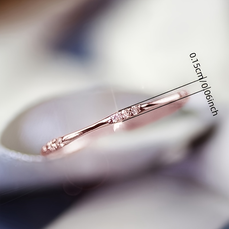 Women's CZ Ring for Everyday & Party Wear Copper Band