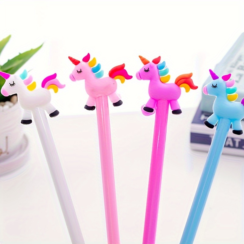 

Unicorn Gel Pens, Set Of 4, Plastic Instruments, No Feather, Suitable For 14 And Up