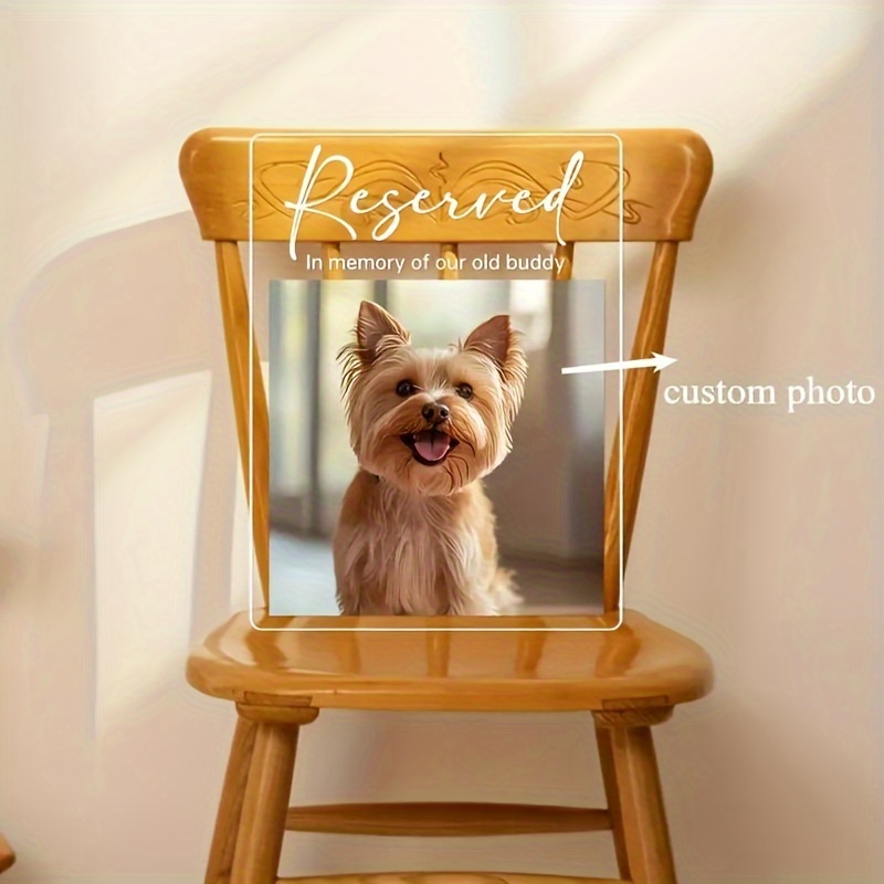 2D Flat Custom Acrylic Pet Memorial Plaque