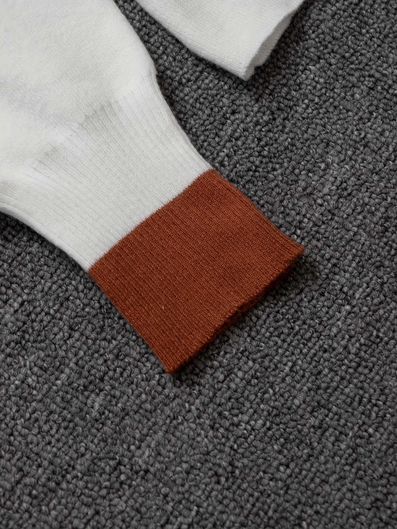 Elegant Women'S Long Sleeve Sweater with Color Block Lapel Collar - Chic Fall/Winter Top for Parties and Casual Outings, Sweater Dress