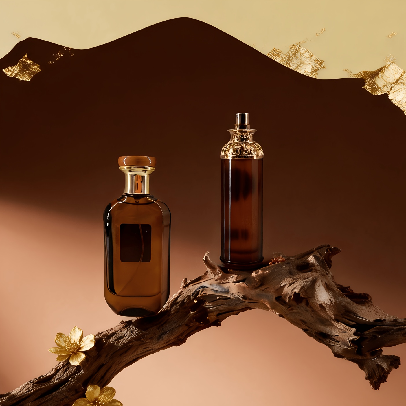 2pcs Perfume Set | 100ml Coffee Floral + 100ml Oriental Herbal Fragrance, Large Capacity Duo | Long-lasting Scent | Ideal For Holiday Gifting & Personal Use