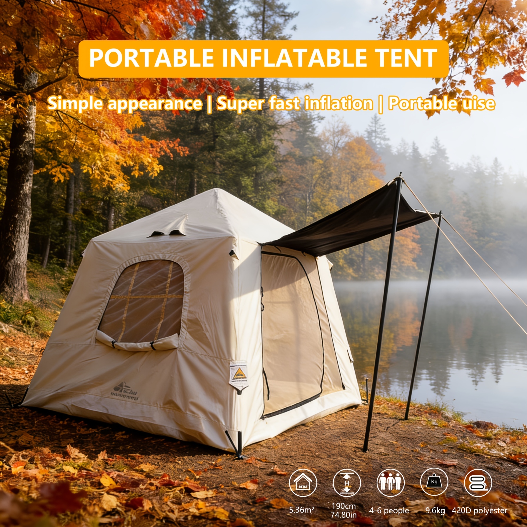 aufblasbare zelte camping einfacher familienzelt - Temu Austria