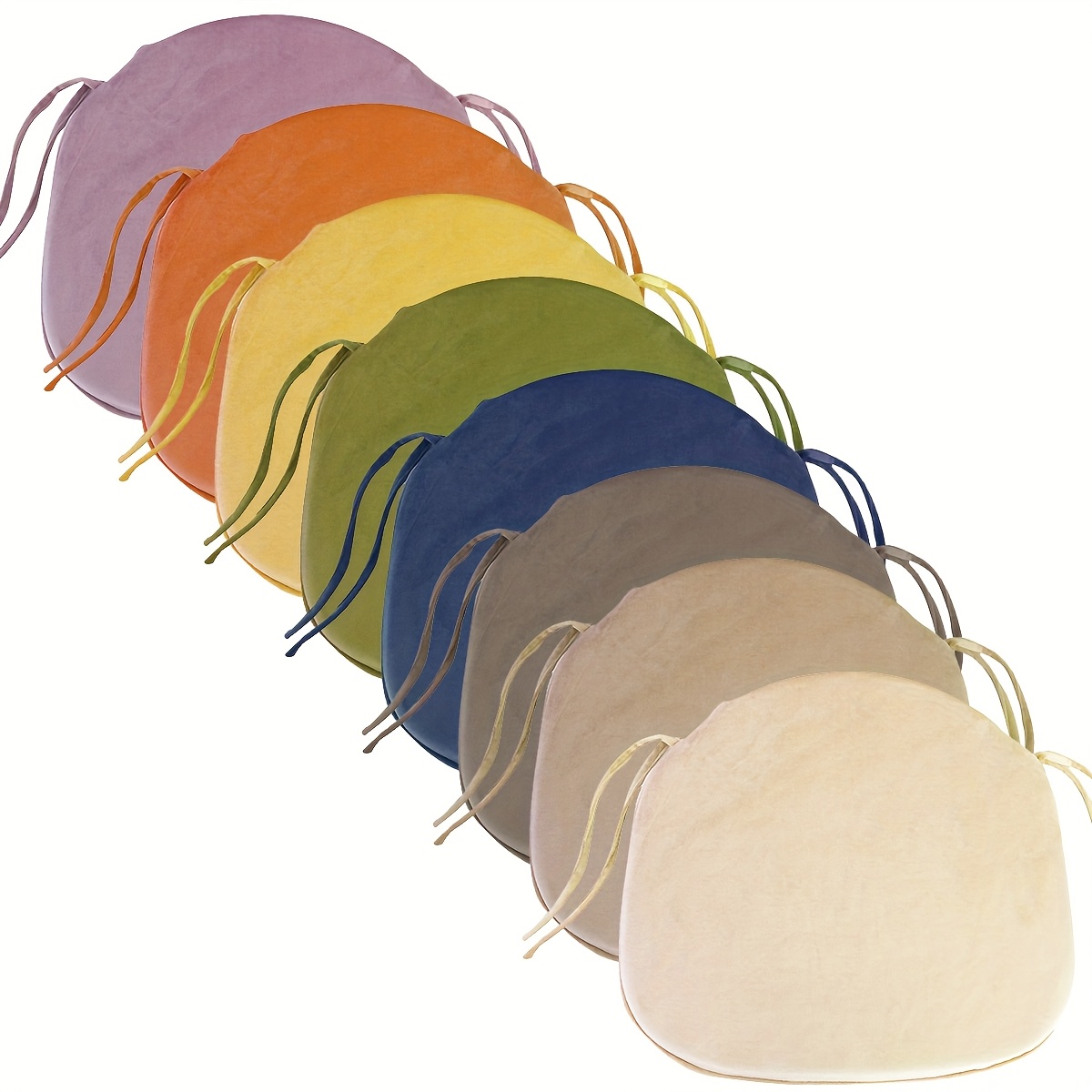 Lot De 2 Coussins De Chaise De Salle à Manger, De Jardin, De Cuisine Avec Attaches Poisson 98832012