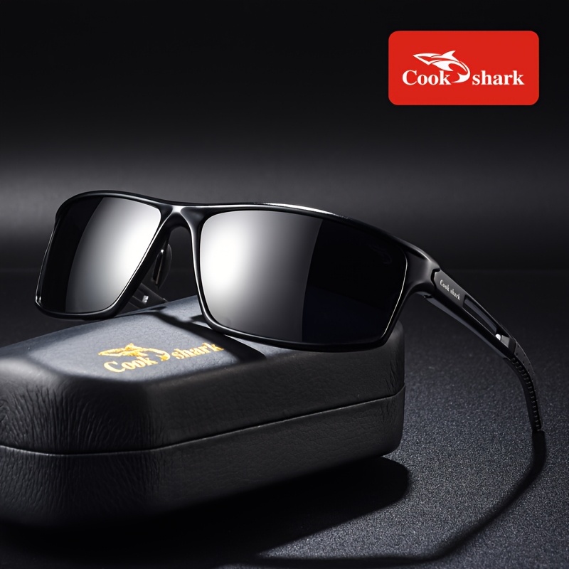 CookSharkOutdoorPolarizedSunglassesforMen,PhotochromicCoolDrivingSunglasseswithPremiumFeel