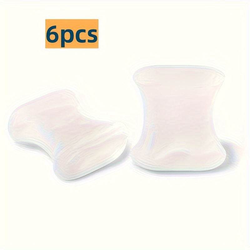 Image of 6pcs/3 Pairs, Toe Toe Separator, Soft Toe Separator, Clip-on Toe Separator, Suitable For Men And Women