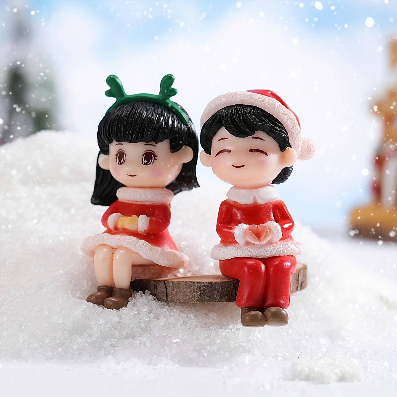 

2pcs 1set Christmas Couple Decoration Ornaments