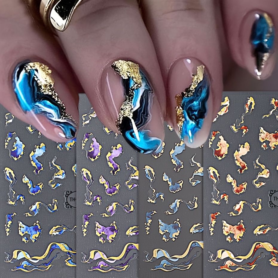 12 Stück French Tip Nagelaufkleber Set - 12 Farben, Selbstklebend & Wiederverwendbar Für Einfaches DIY Nail Design
