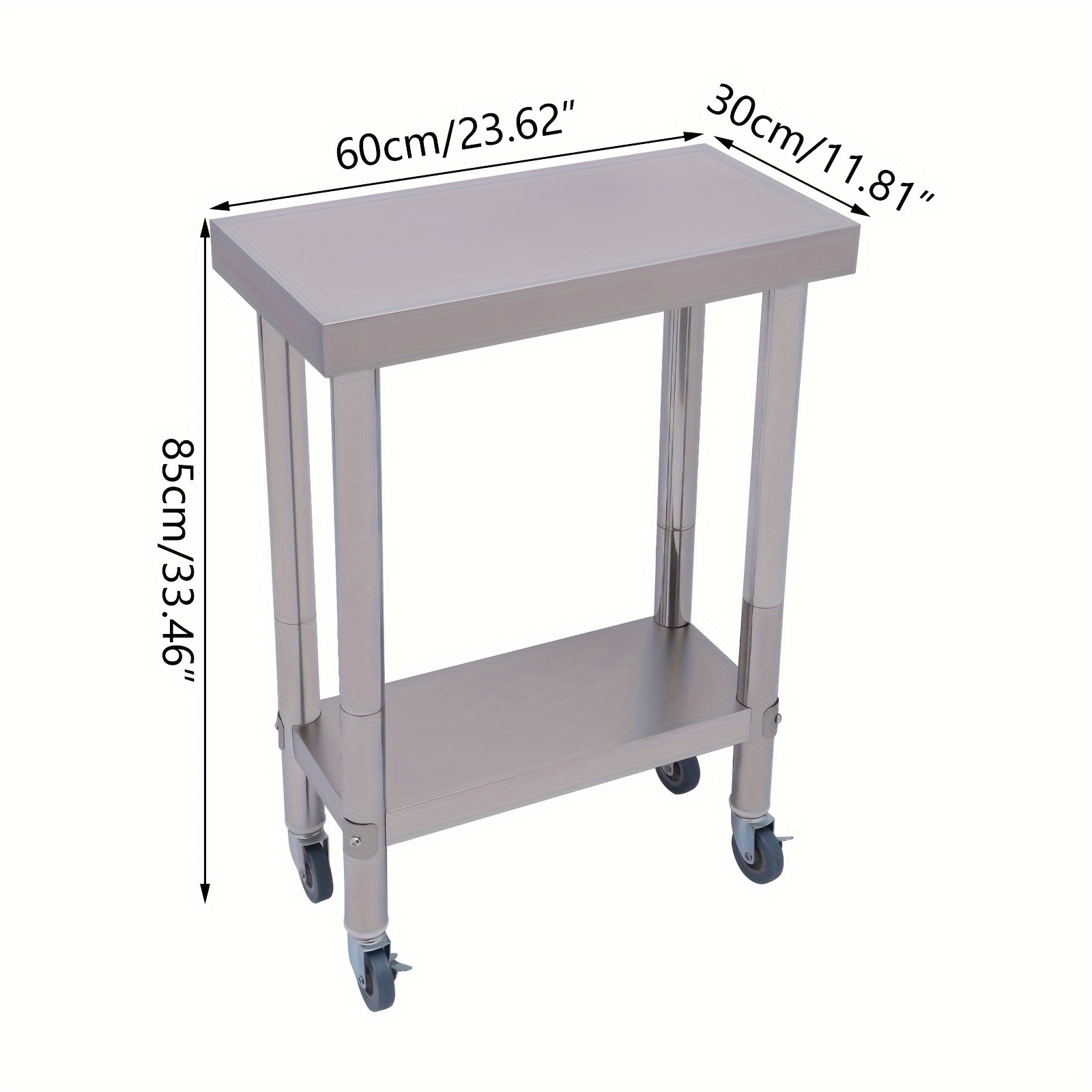 Image of Workbench With 2 Layers (with Wheels 60*30*85)
