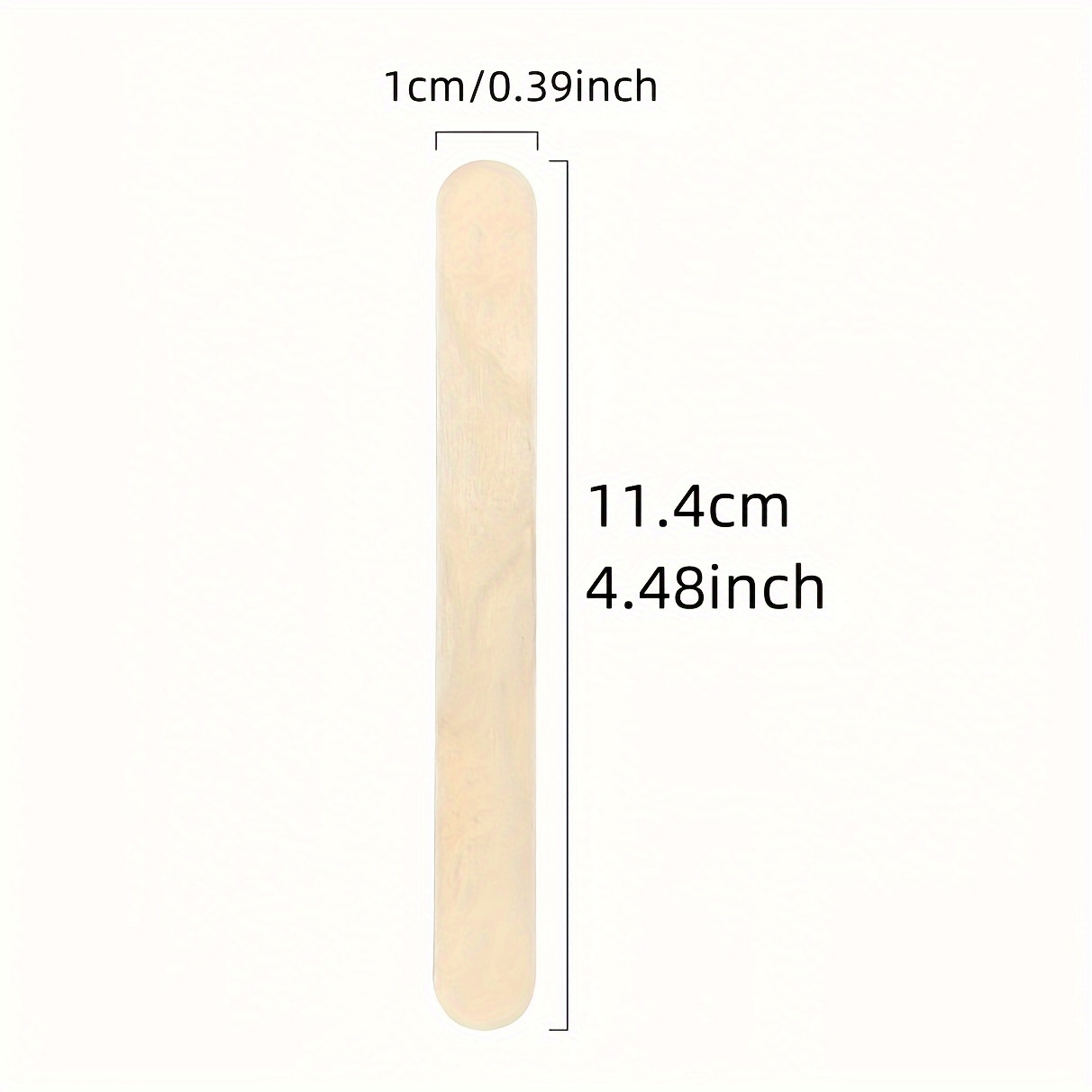 200 Pcs Craft Sticks Ice Cream Sticks Wooden Popsicle Sticks 114mm Length  Treat Sticks Ice Pop Stic