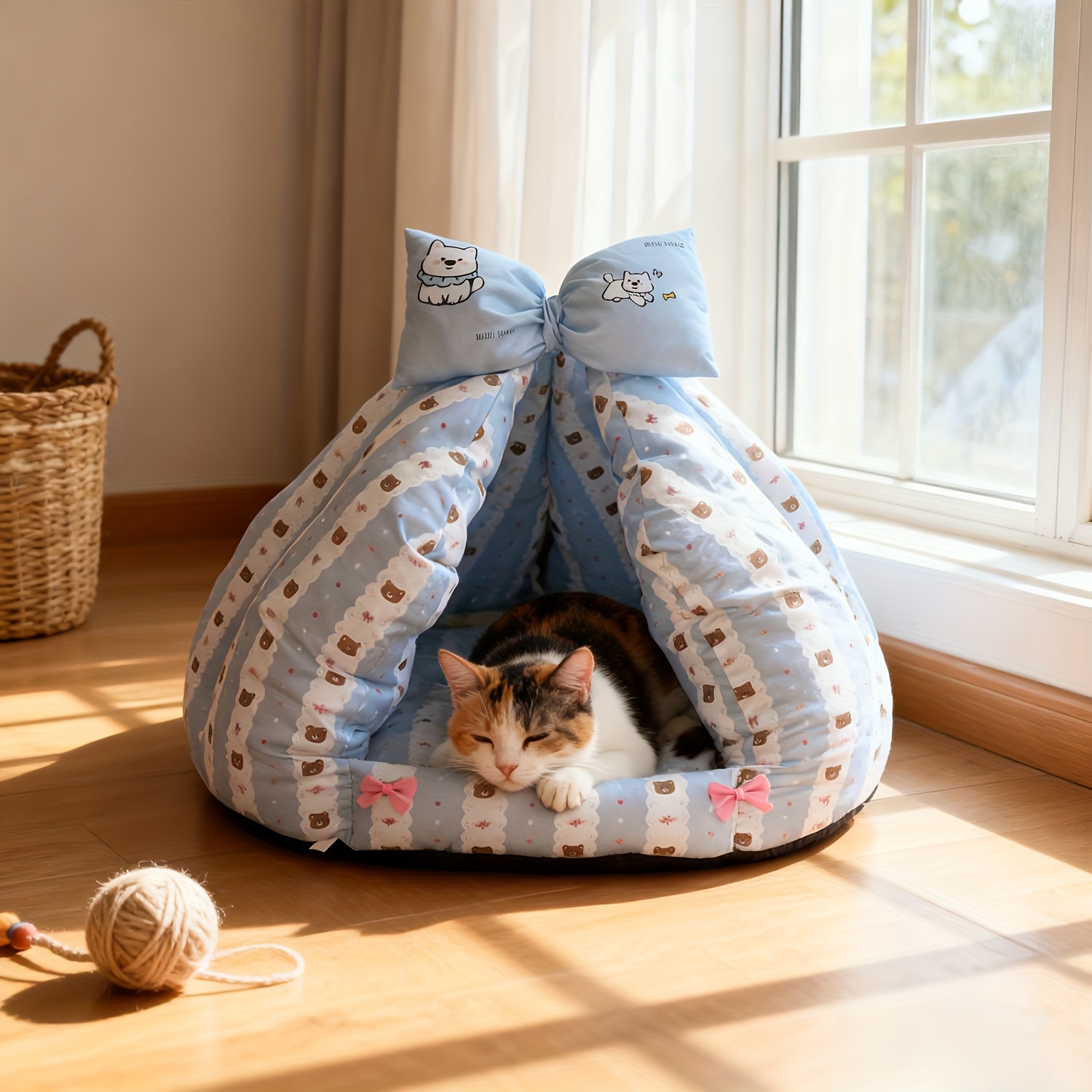 semi enclosed small pet bed suitable for cats and small dogs in for Product details 6