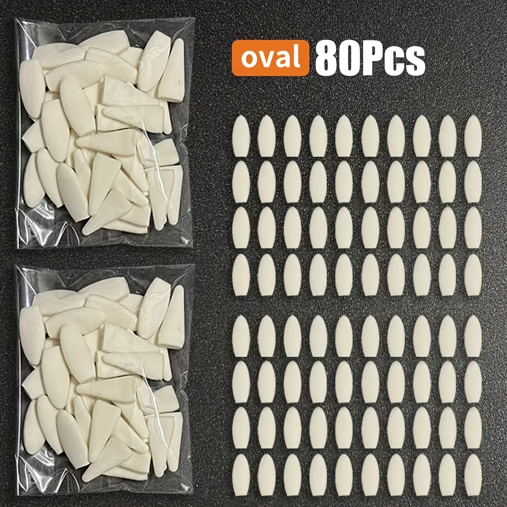 TEMU 80pcs Set Of Art Sketching Scraper Heads, Washable Sponge Brush, Artist-grade Detail Eraser, With Sponge-blending Tip Set.