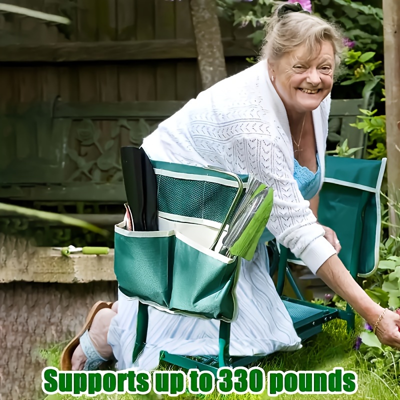lightweight foldable garden stool heavy duty non slip design for kneeling sitting space saving outdoor chair perfect gardening gift Product details 4