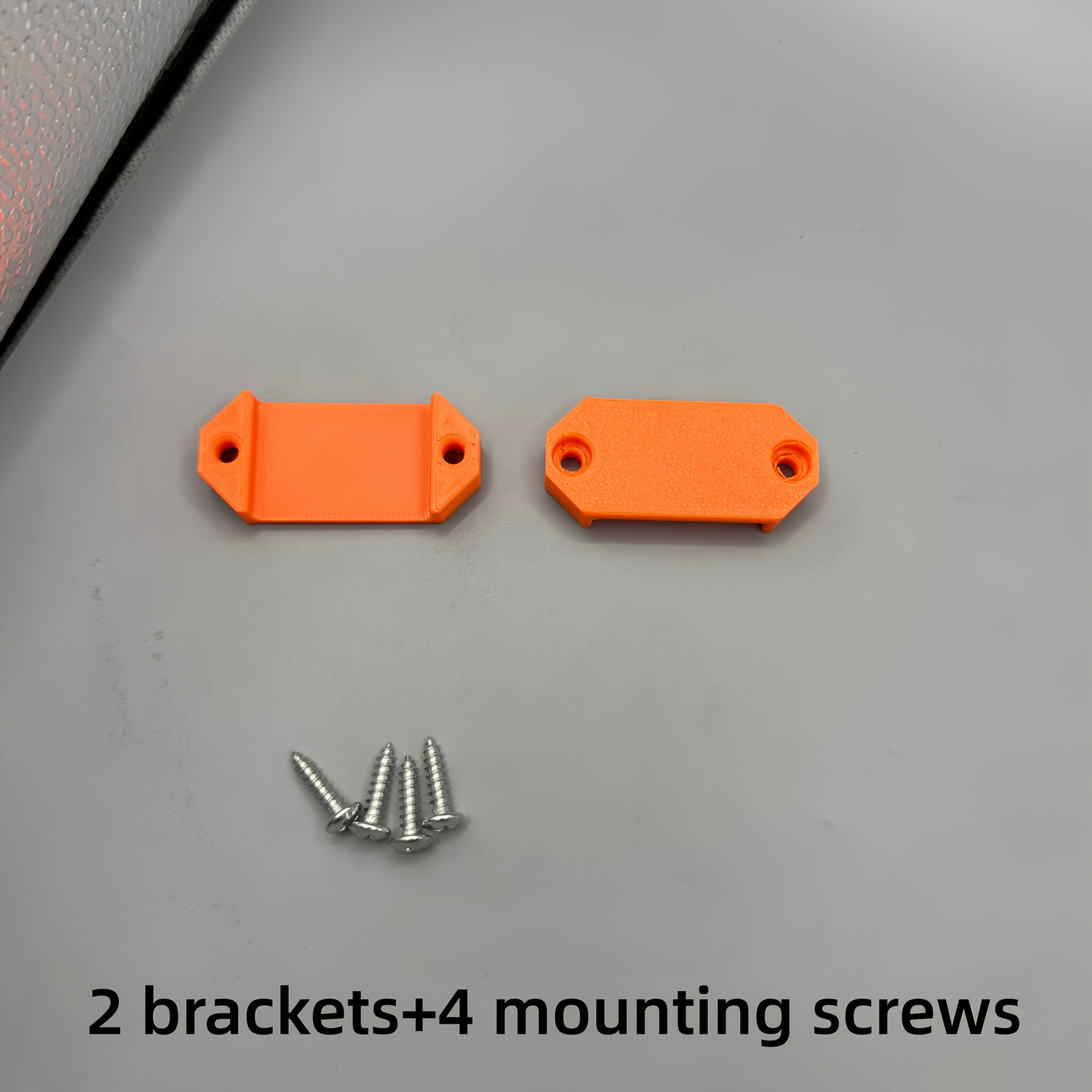 TEMU 2pcs Brackets And 4pcs Mounting Screws, Wall-mounted Tool Holders Universal Tape Measure Storage Rack, Wall-mounted Tool Organizer, Space-saving