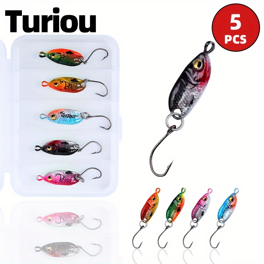 

5pcs Turiou Metal Jigging Lures , Mixed , For - Metal , Iron Sequins