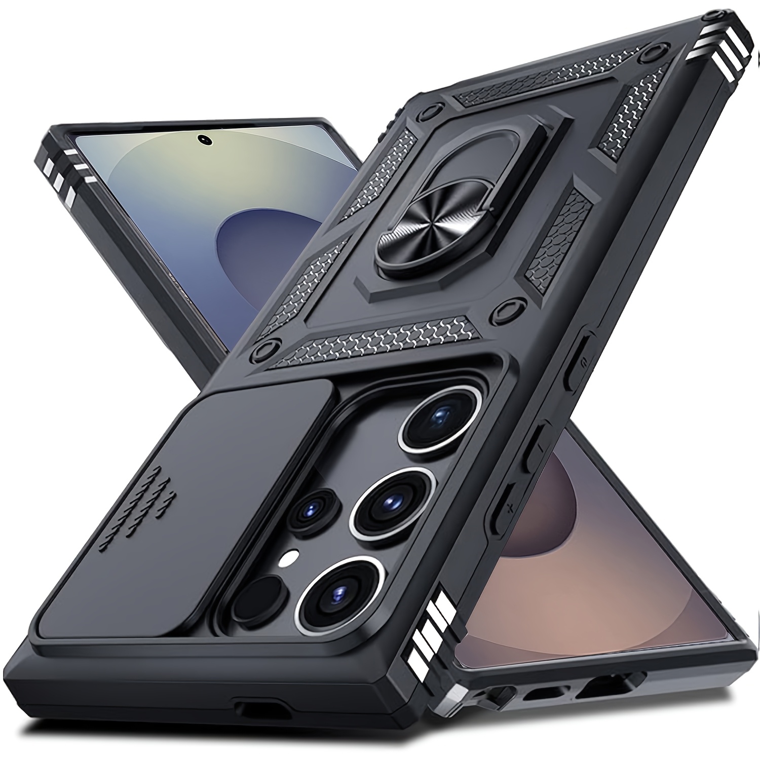 25 S24 S23 S22 Ultra用ケース スライドカバー フ 耐衝撃 S25 Plus スマホケース タンド付き デーの贈り物に最適