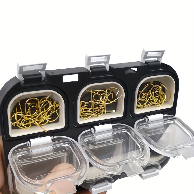 6 compartment Storage Box Fishing Tackle Box Magnetic - Temu