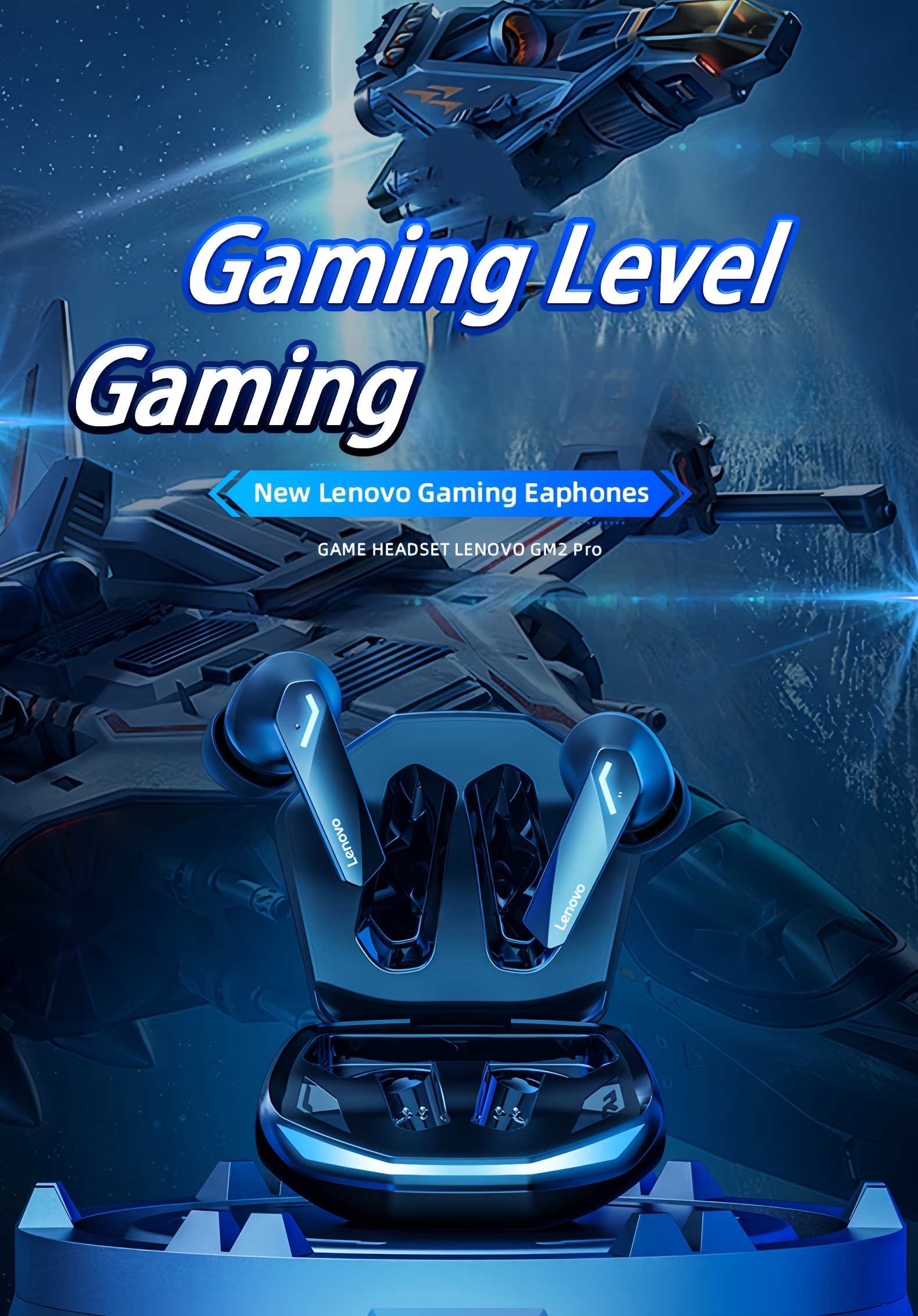 El Lenovo GM2 PRO ofrece sonido de alta fidelidad para llamadas HD claras y suaves, con cancelación de ruido inteligente para minimizar el ruido de fondo.