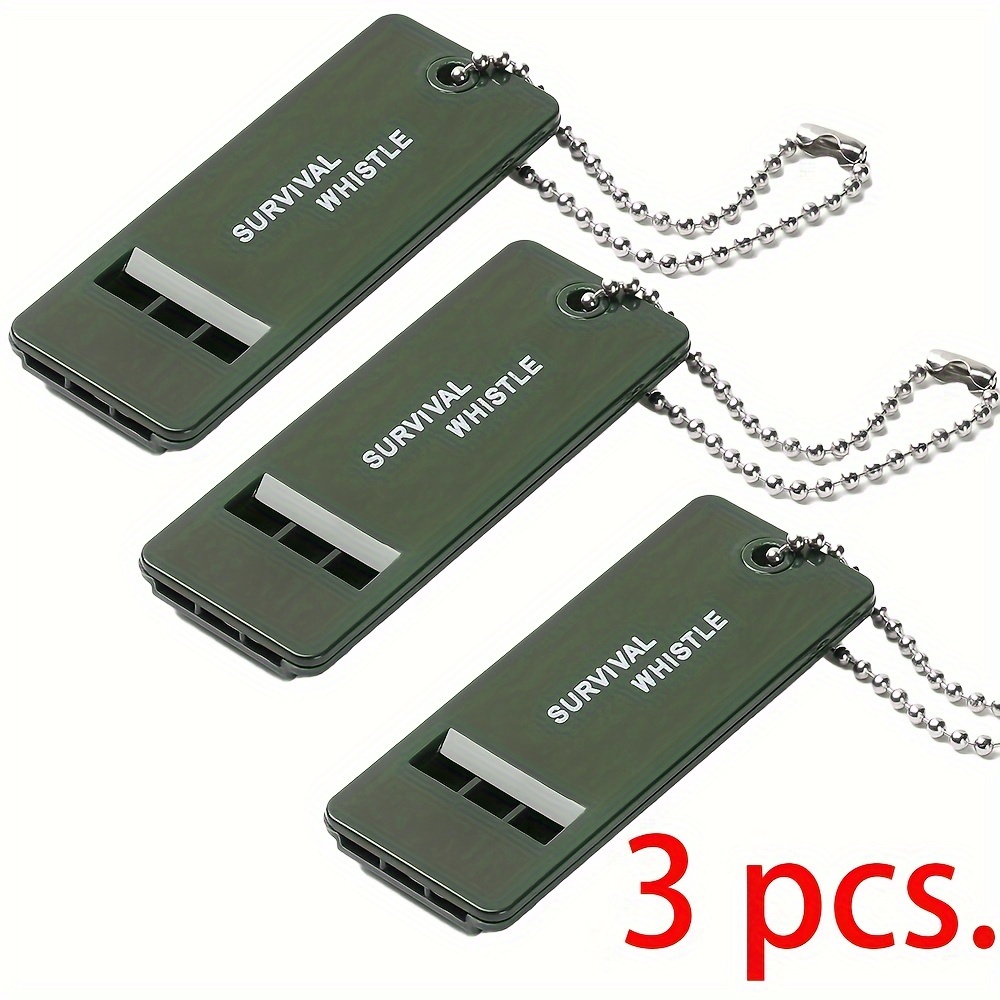 High- Tri-frequency Survival Whistle - Pp Material, Outdoor Hiking & Camping Emergencies, Fit, Best For Christmas