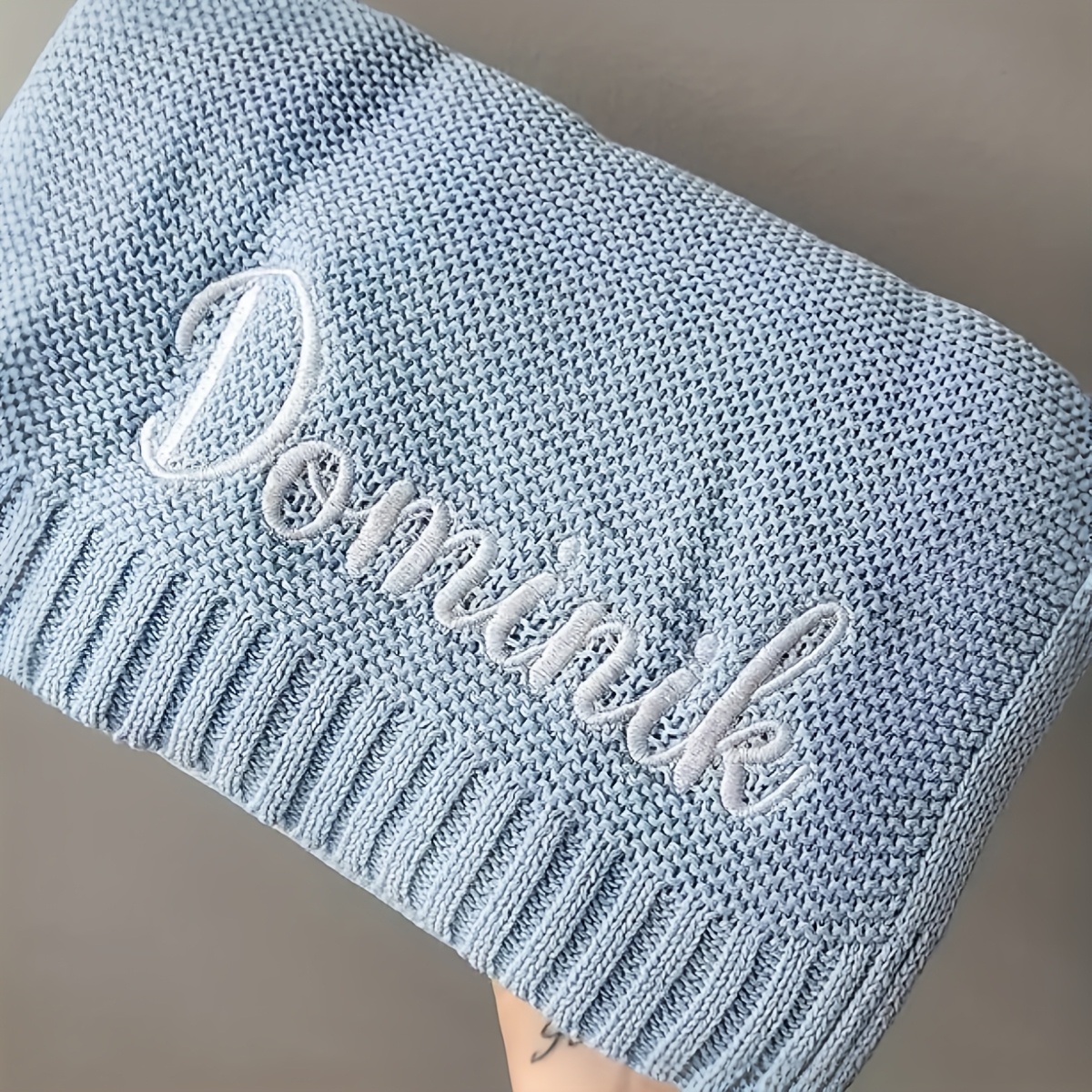 E-shop Personalisierte Decke mit Namen, gestickte Decke mit Namen, Namensdecke, "Zurück nach Hause" Decke für Krankenhäuser