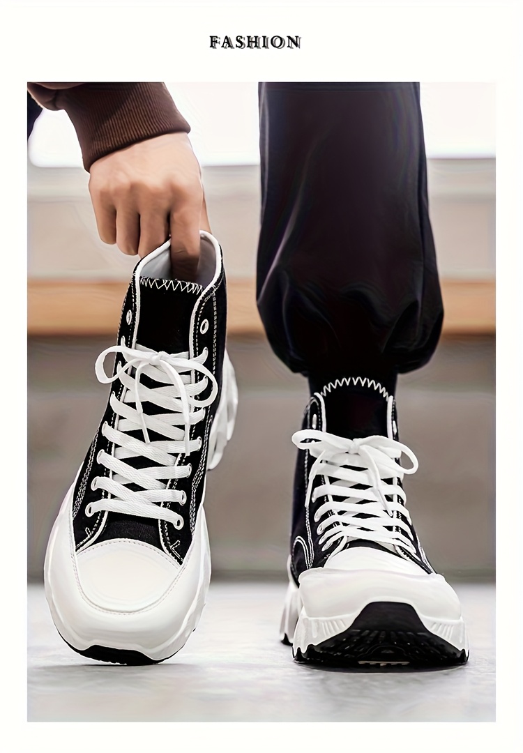 Men's and Women's Couple's Shoes 2026 Spring New Style Skate Shoes, New Sporty White Sneakers for Men, Trendy Breathable Versatile Height-Increasing Casual Shoes