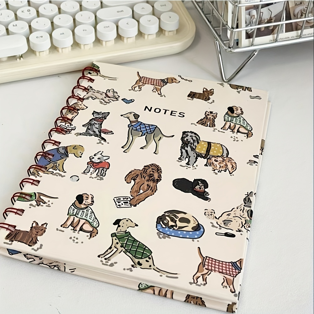 

Chic A5 Spiral Notebook With Detachable Pages, Vintage Style, Animal Theme, Features