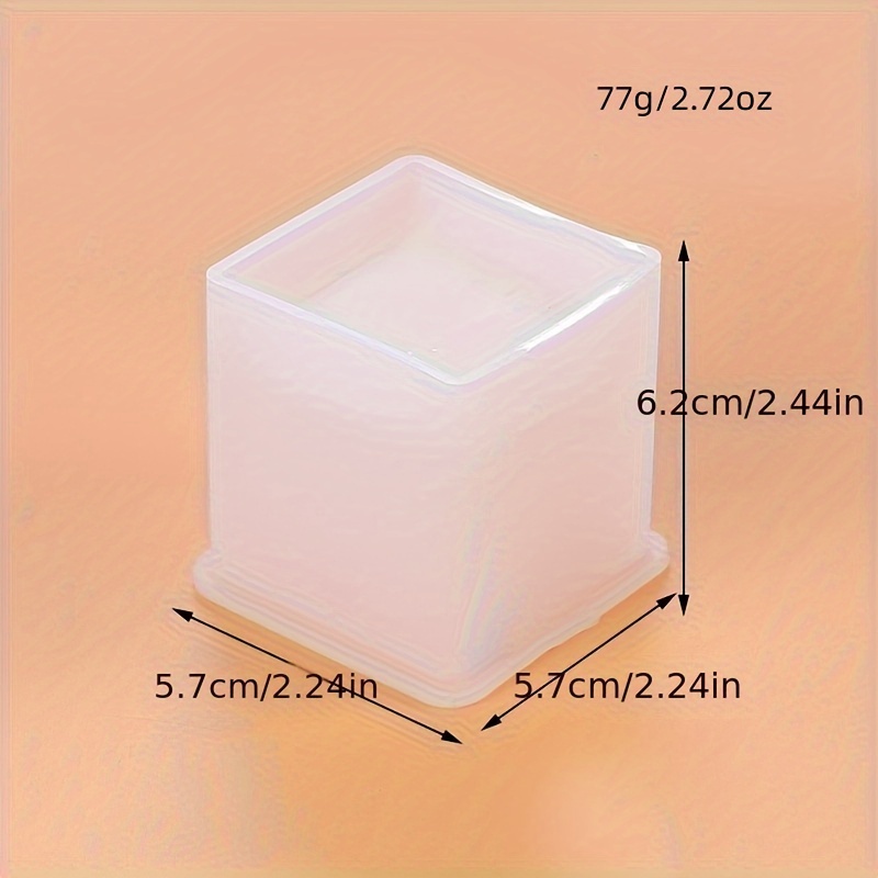 Versatile Silicone Mold Set For Diy Crafts - Square & Round Shapes For Pen Holders, Jewelry Storage Boxes, Concrete Planters & Planting
