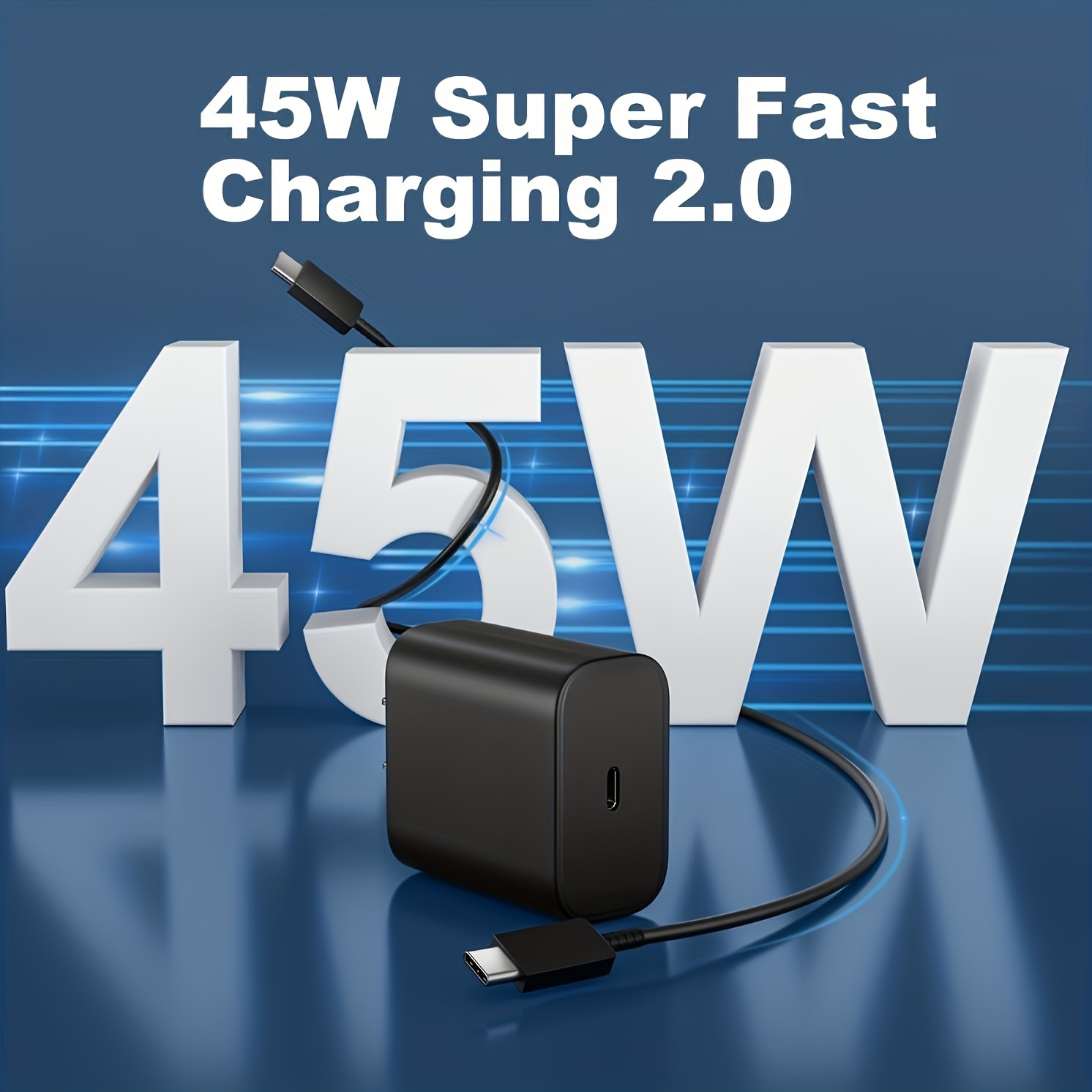 45W Samsung Super Fast Charger Type C, USB C Android Phone Charger with  6.6FT C Type Cable for Samsung Galaxy S24 Ultra/S24/S24+/S23
