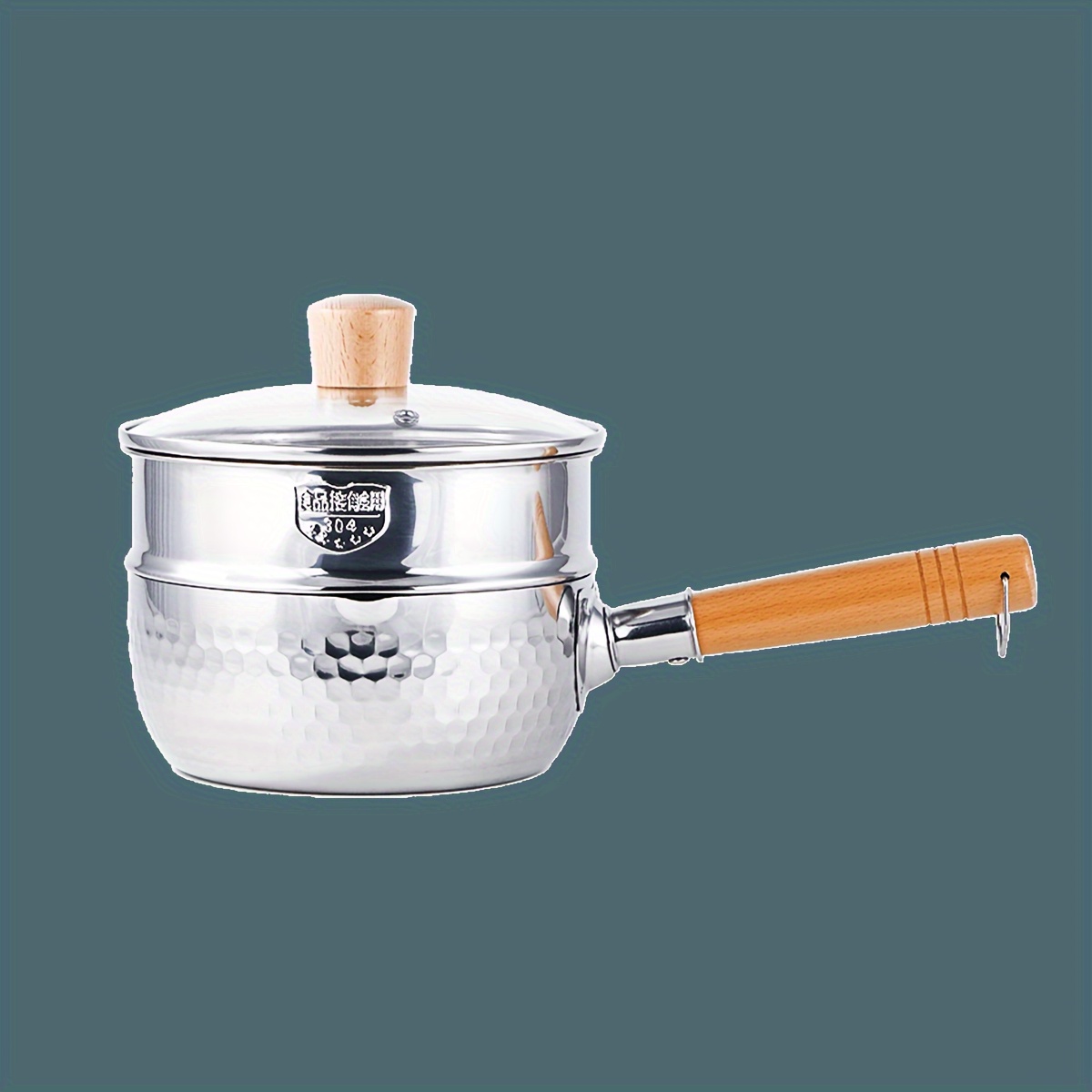 

Stainless Steel Pan With Steamer 18cm