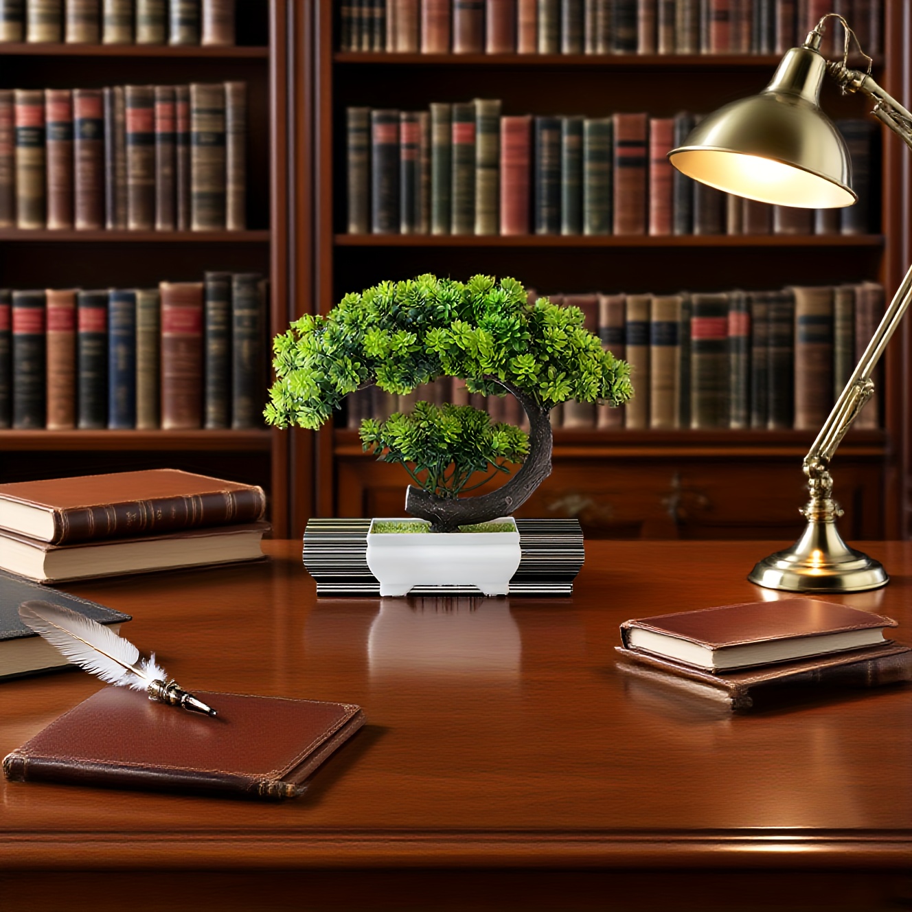 1 stuk kunstgroen voor lotusbonsai