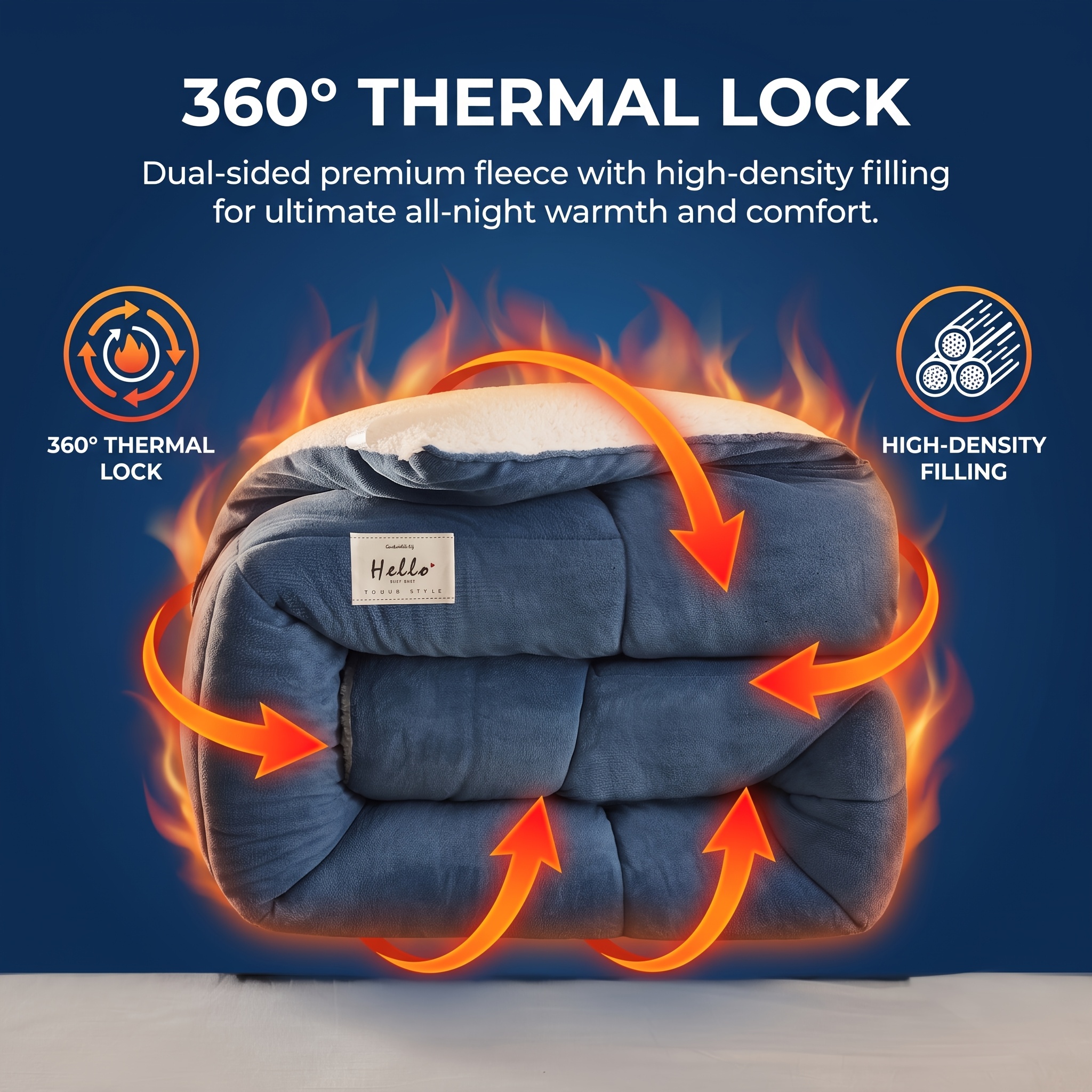 TEMU Heavy Weight Winter Comforter For - Crystal Fleece, Anti-static And Cozy, Style Bedding For King, Queen, Full, Twin