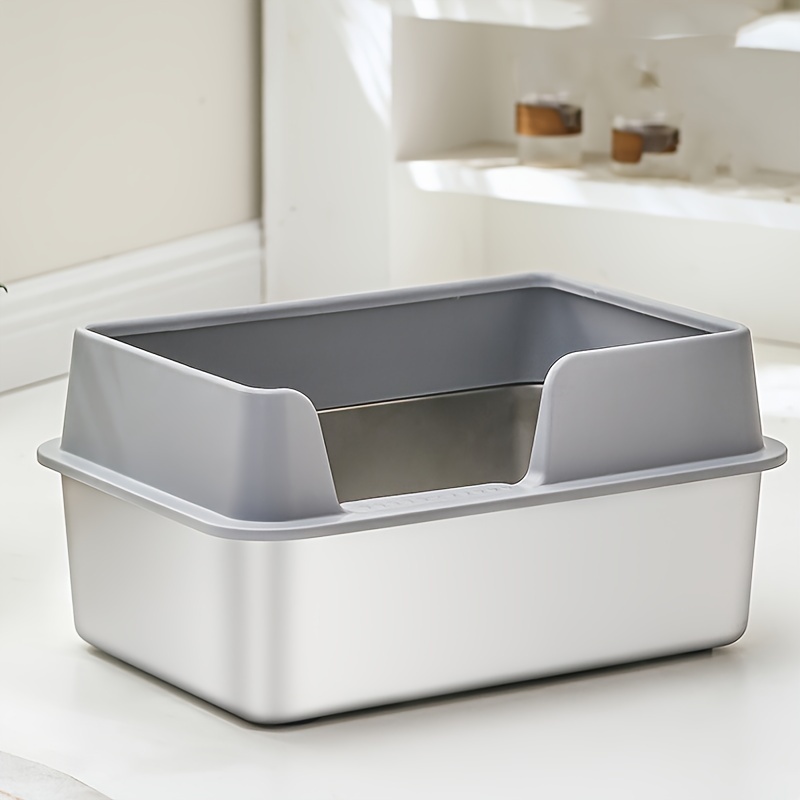 Stainless Steel Cat Litter Box Lid Extra Large Cat Litter - Temu 