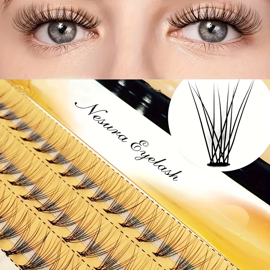 

Ailaishi 1box/60 Bundles 10d Natural Thick Individual Fake Eyelashes For Beginners, 6-9mm To 15mm Length, D , Vegan Cruelty-free Lash Extensions