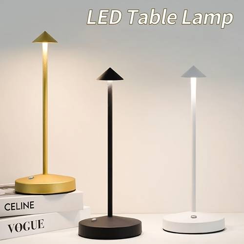 3 color dimmable led touch light usb charging lamp night light ambient light suitable for dining party decor new year gift holiday present