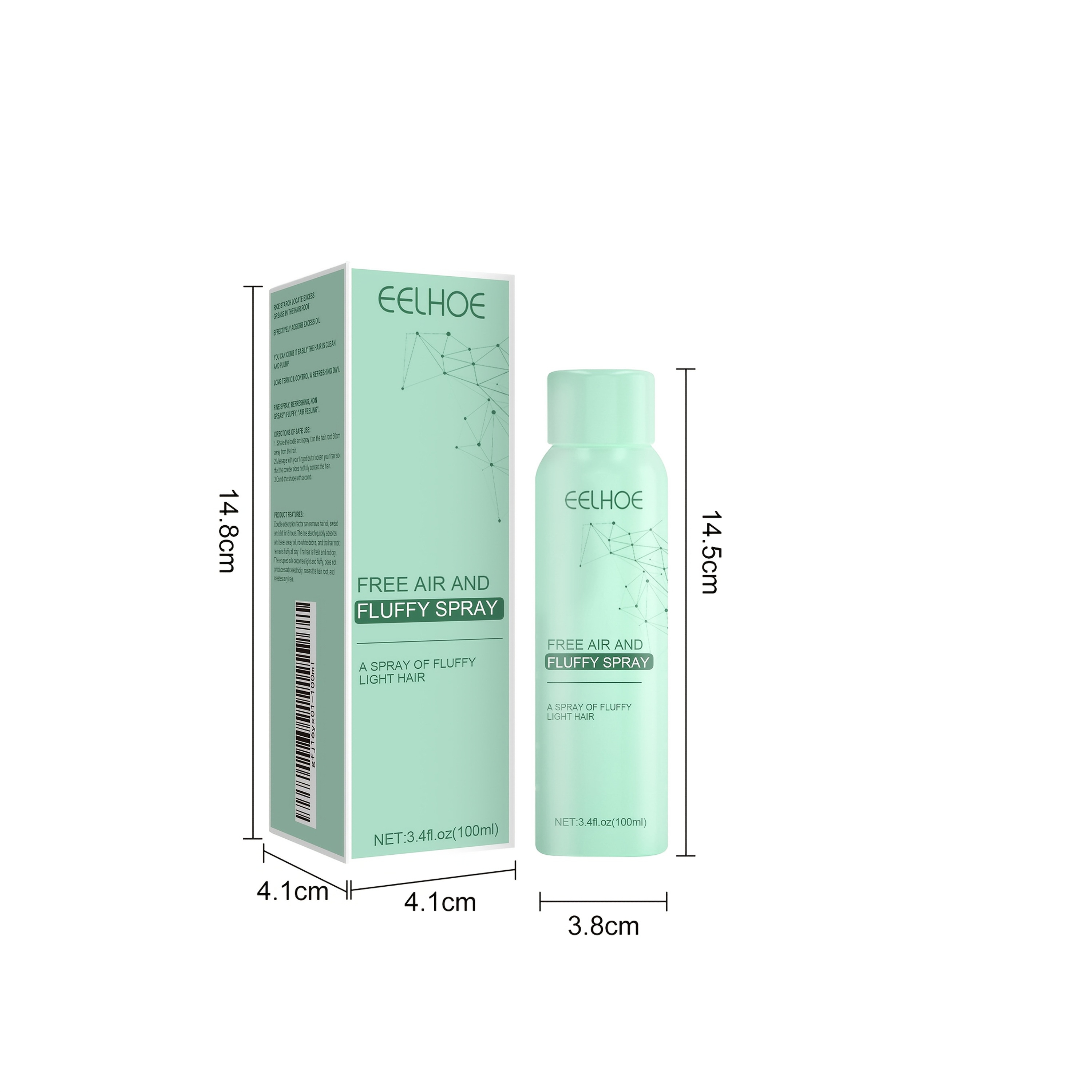 Leave-In Dry Hair Spray, Leave-In Conditioner And Detangler - Anti-Frizz Deep Conditioner for Split Ends And Breakage - for Curly, Dry And Damaged Hair, 3.4oz - Image 6