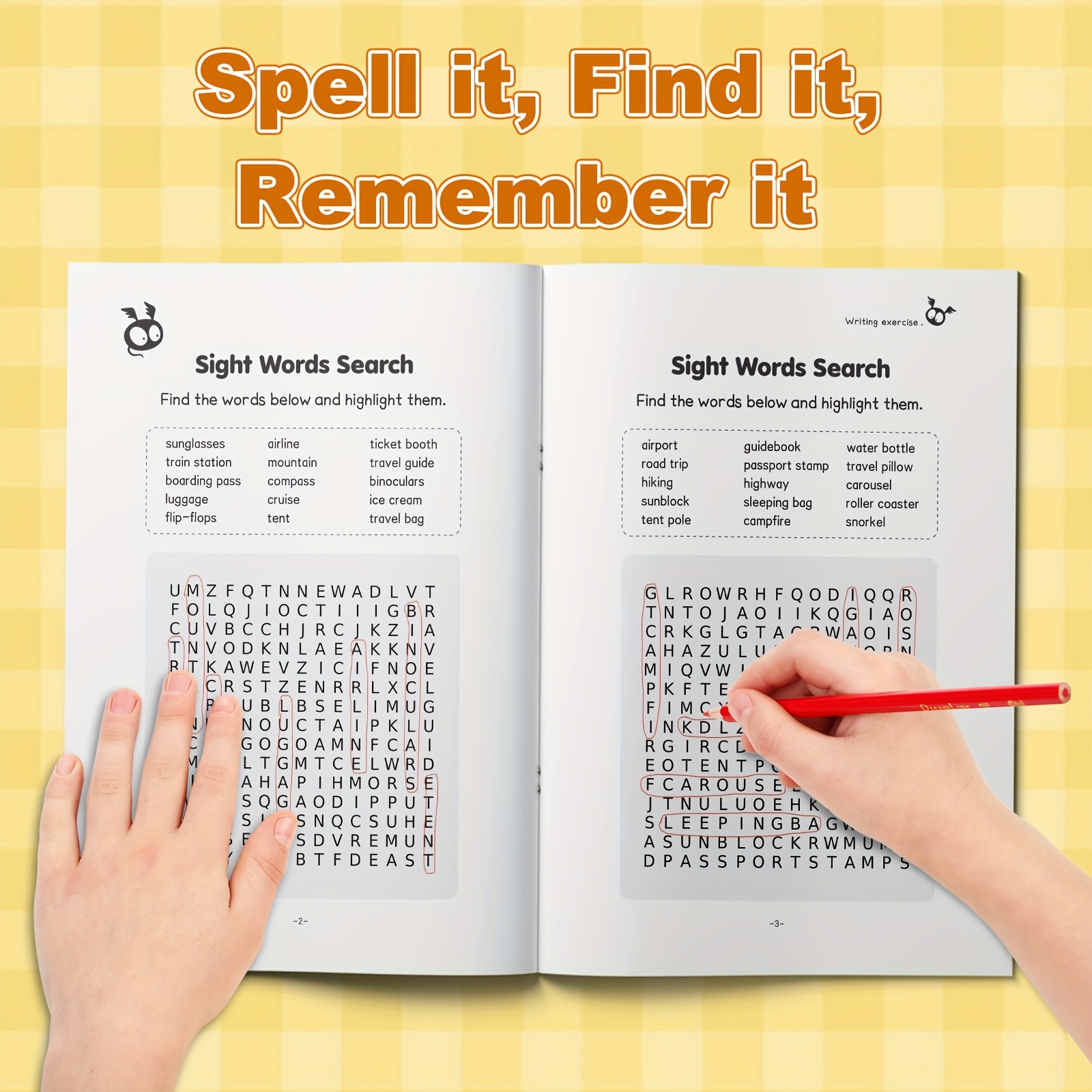 Word Writing and Search Puzzle Book: A Fun Way to Practice Spelling and Expand Vocabulary