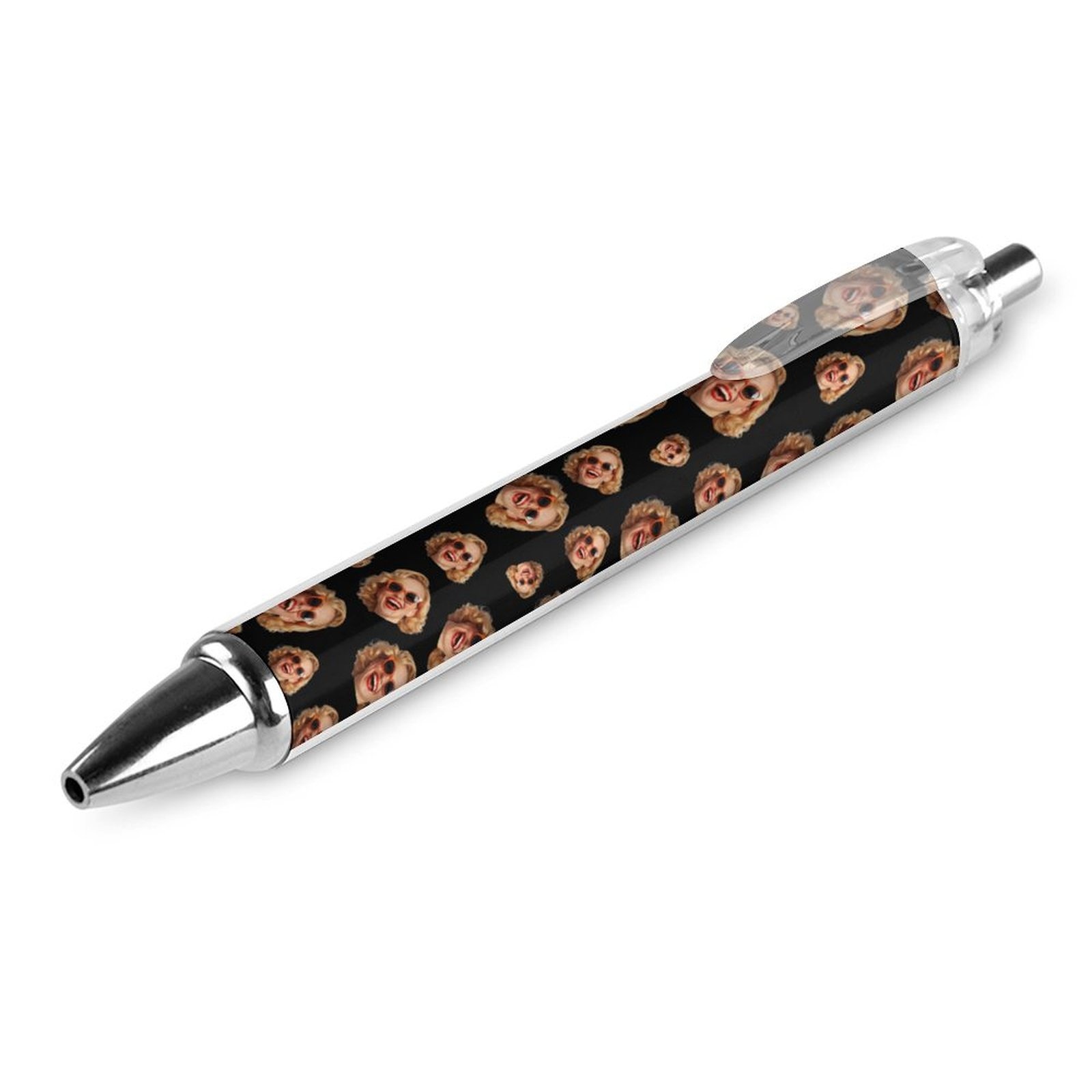 Image of Customizable Ballpoint Pens Featuring Photos Or Text, Humorous Face Designs, Retractable For , Suitable For Office Use By Men And Women, Ideal Gifts For Back-to-school, Valentine's Day, And Christmas
