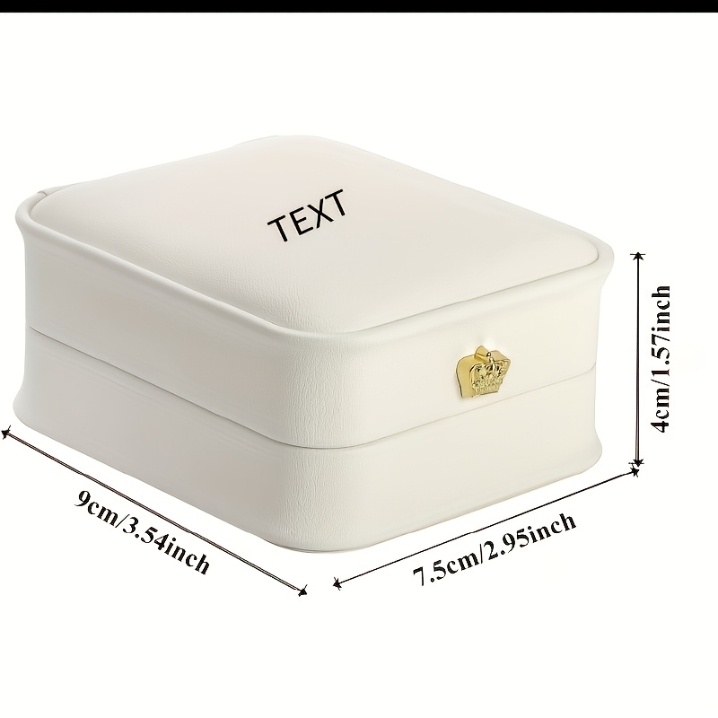 4pcs Set Customizable White Pendant Necklace Boxes