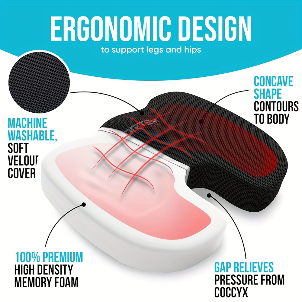 seat cushion set combination memory office chair lumbar support car backrest beauty hip pad Product details 2