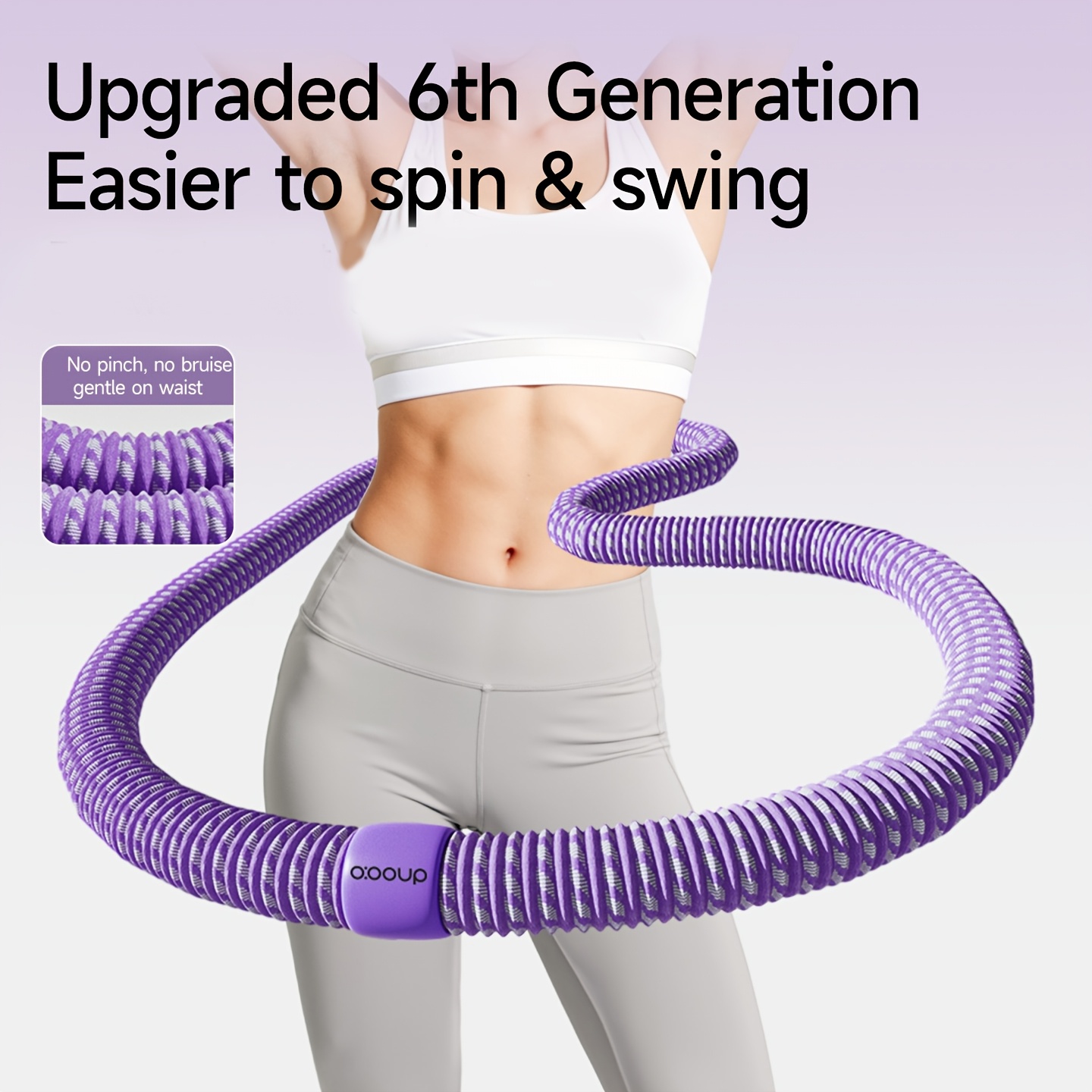 1 Upgraded Thickened Wear-Resistant Pilates Ring, Multi-Functional Fitness Ring for Core Training and Posture Shaping, B