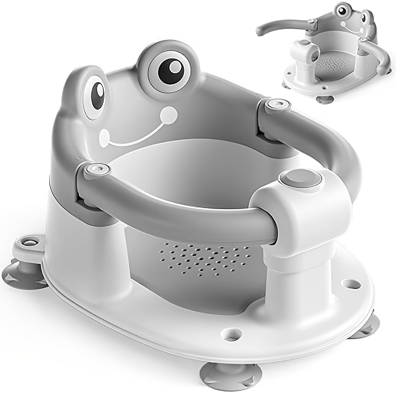 TEMU Baby Bath Seat For Babies 6 Months & Up - Baby Bath Support,toddler Bath Seats For Baby Sitting Up With 4 Suction Cups & Soft Cushion, Non-slip