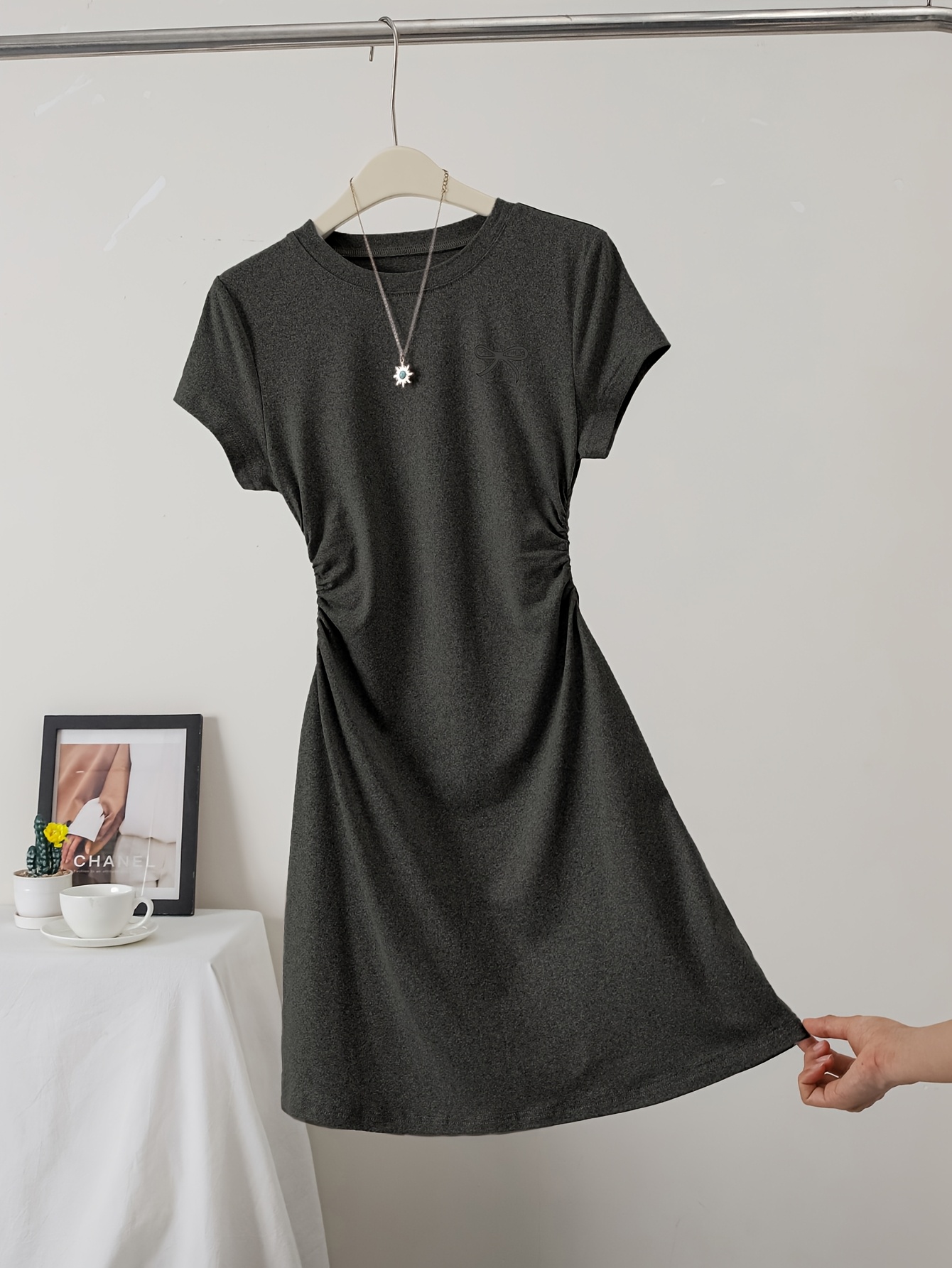 grey dress sold on Temu United States