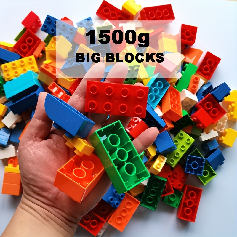 1500g   construction set for kids large particle building bricks creative educational toys for children ideal gift for boys girls ages 3 6 durable abs material